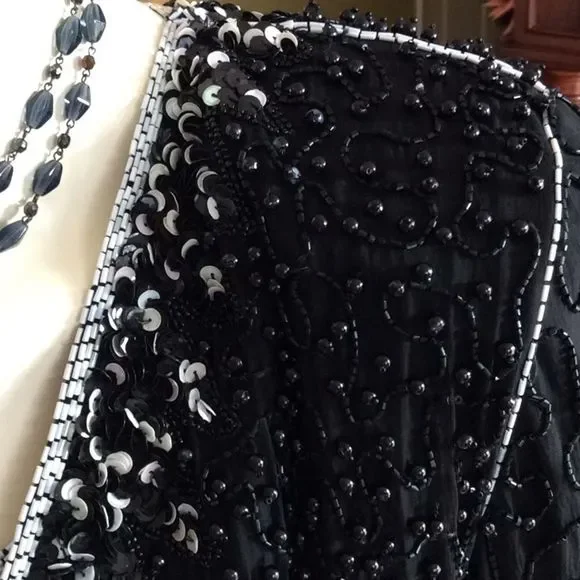 100% silk 💞BIDS & SEQUINS 💞PATRA 💞Jacket set - Picture 5 of 16